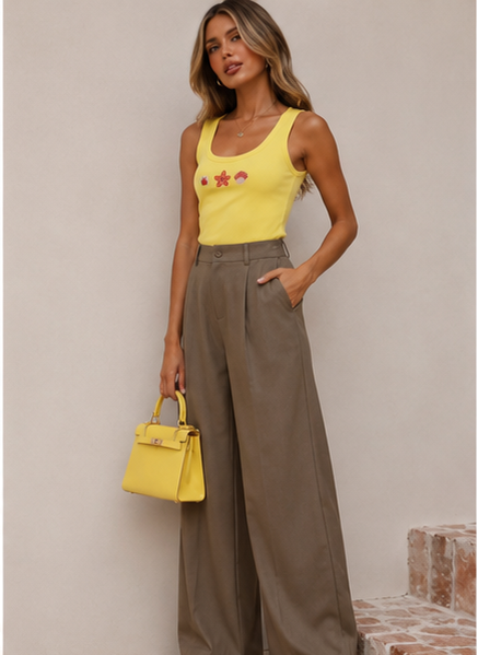 SAMYA Pantalon Palazzo