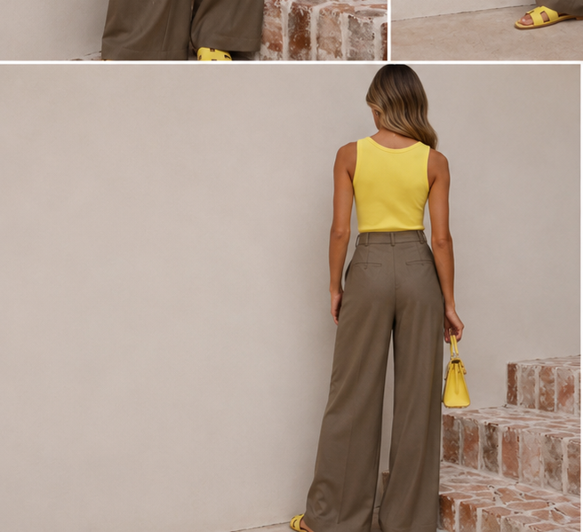 SAMYA Pantalon Palazzo